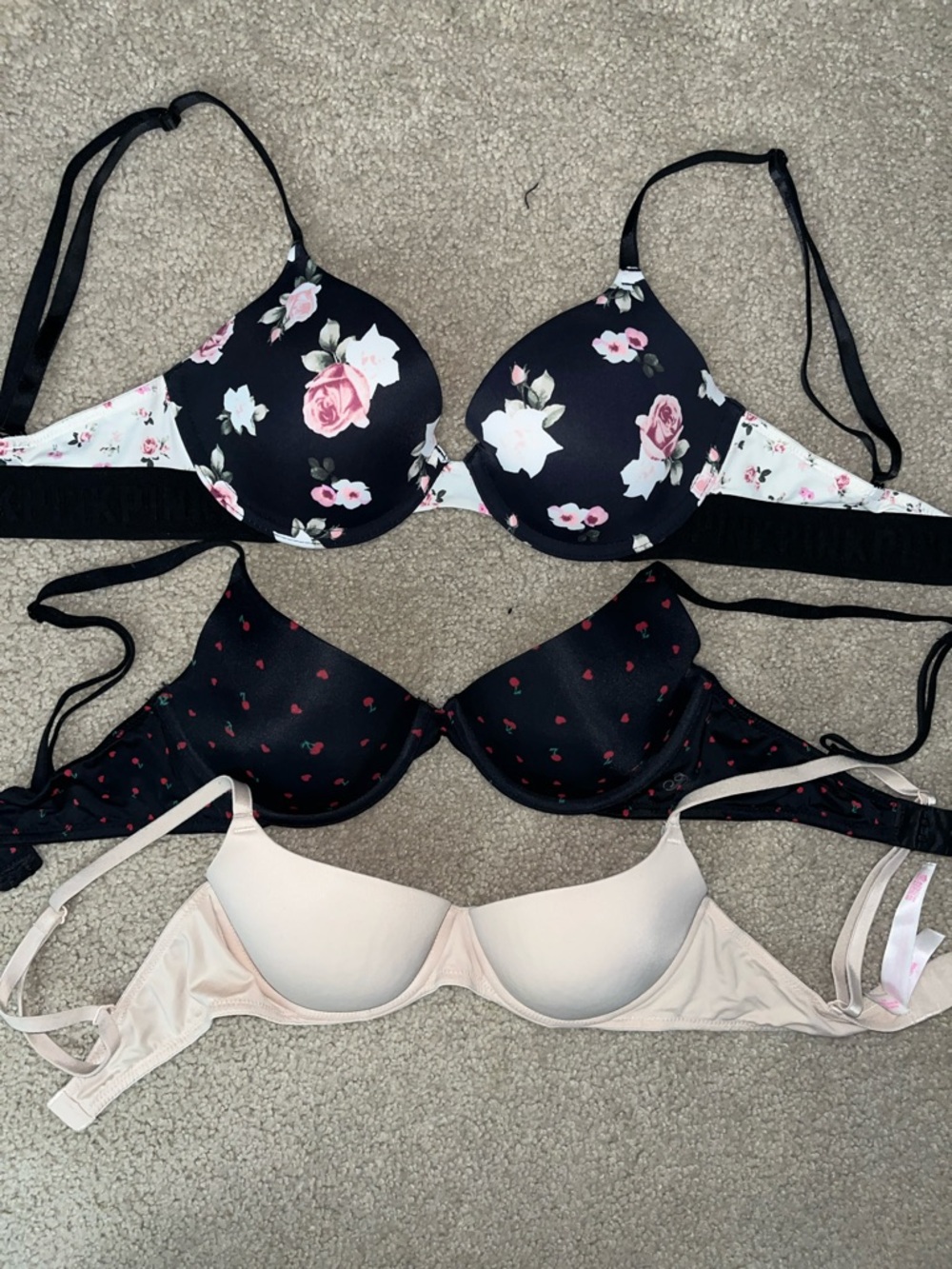 Bundle of 3 PINK bras